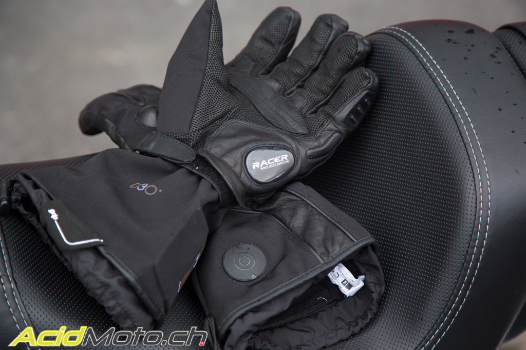 RACER Paire de gants chauffants moto Femme HEAT 3 noir