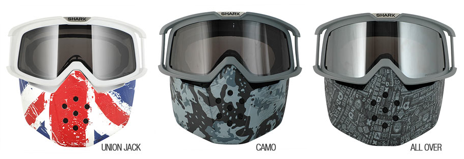 Trois Masques Différents Pour Le Casque Shark Raw Acidmotoch Le