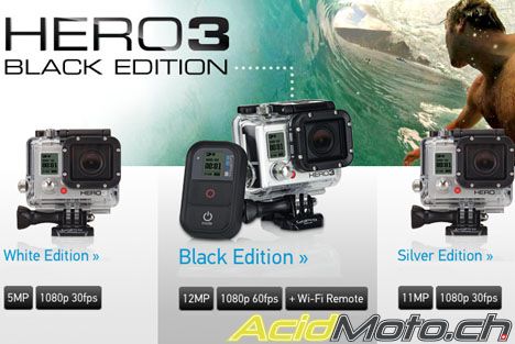 Gopro Hero 3 30 Plus Petite Et 25 Plus Legere Le Leader Enfonce Le Clou Acidmoto Ch Le Site Suisse De L Information Moto