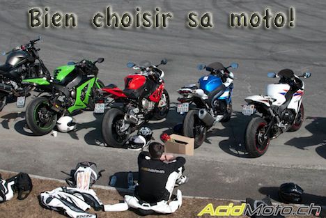 Choisissez en fonction de la catégorie de moto