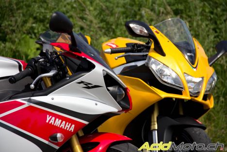 Comparo: Yamaha R1 WGP 50TH vs Aprilia RSV4 R APRC - Sushi ou Pasta?