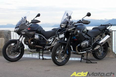 BMW R1200GS Tom Lüthi vs. Moto-Guzzi Stelvio NTX 1200 8V - 1000km sinon rien !