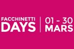 Les Facchinetti Days se tiennent du 1er au 30 mars 2019