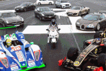 Baptiste Guittet et l'Hayabusa face aux monstres automobiles!