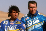 Cyril Neveu et Stéphane Peterhansel au départ du Sardegna Rally Race