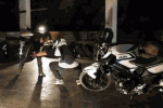 Le stunt en musique avec une BMW F800R