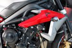 Evotech endiable la Triumph Street Triple R 2013 par de l&#039;alu anodisé