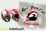 Casques AGV Simoncelli Tribute, deux versions en l&#039;hommage du pilote italien