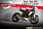 Le 6 décembre, la nouvelle Triumph Street Triple (R) 2013 à découvrir chez Inter-Motos