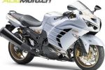 Kawasaki présente la ZZR1400 équipée de suspensions Öhlins