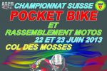 Championnat suisse de Pocket Bikes et rassemblement motos aux Mosses