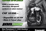 Une Z800e équipée d&#039;un sabot-moteur et d&#039;un échappement Akrapovic pour CHF 10&#039;490.-