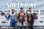 FSBK Supersport 600 au Lédenon - Le Jurassien Stéphane Frossard grimpe sur la 1ère marche du podium