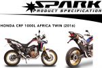 Echappements Spark Dakar pour la nouvelle Honda CRF 1000L Africa Twin
