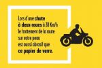 Port des gants obligatoire en France - Du papier de verre lors d&#039;une campagne sensibilisation