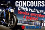 Concours Suzuki Black February - Gagne un service d'entretien pour ta moto