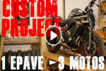 Metzeler Custom Project - 1 épave - 3 motos - 3 courses - Le nouveau défi de Lolo Cochet