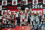 8 Heures de Suzuka - Victoire du team MuSASHi RT HARC-PRO - Dominique Aegerter monte sur le podium !