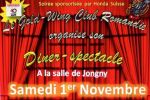 Le GoldWing Club Romandie organise son dîner-spectacle - Le 1er novembre 2014 à Jongny (VD)