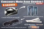 Concours Moto Axxe Genève - 1 casque Shoei, des gants chauffants Bering et un jean Ixon à gagner !