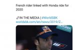 Johann Zarco chez Honda en WSBK en 2020 ?