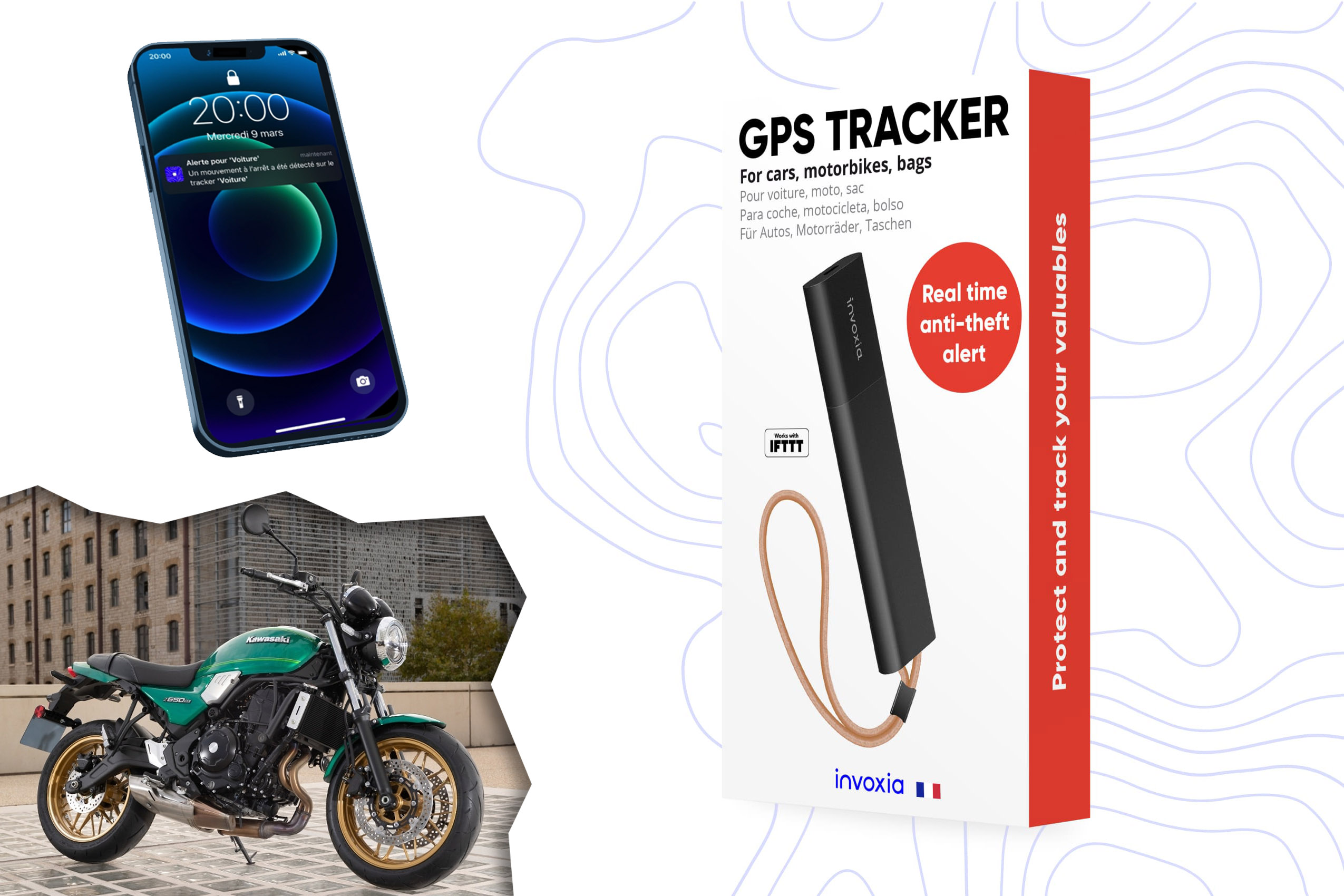 Tracker Invoxia Roadie : GPS, Wifi et LoRa au service des véhicules volés