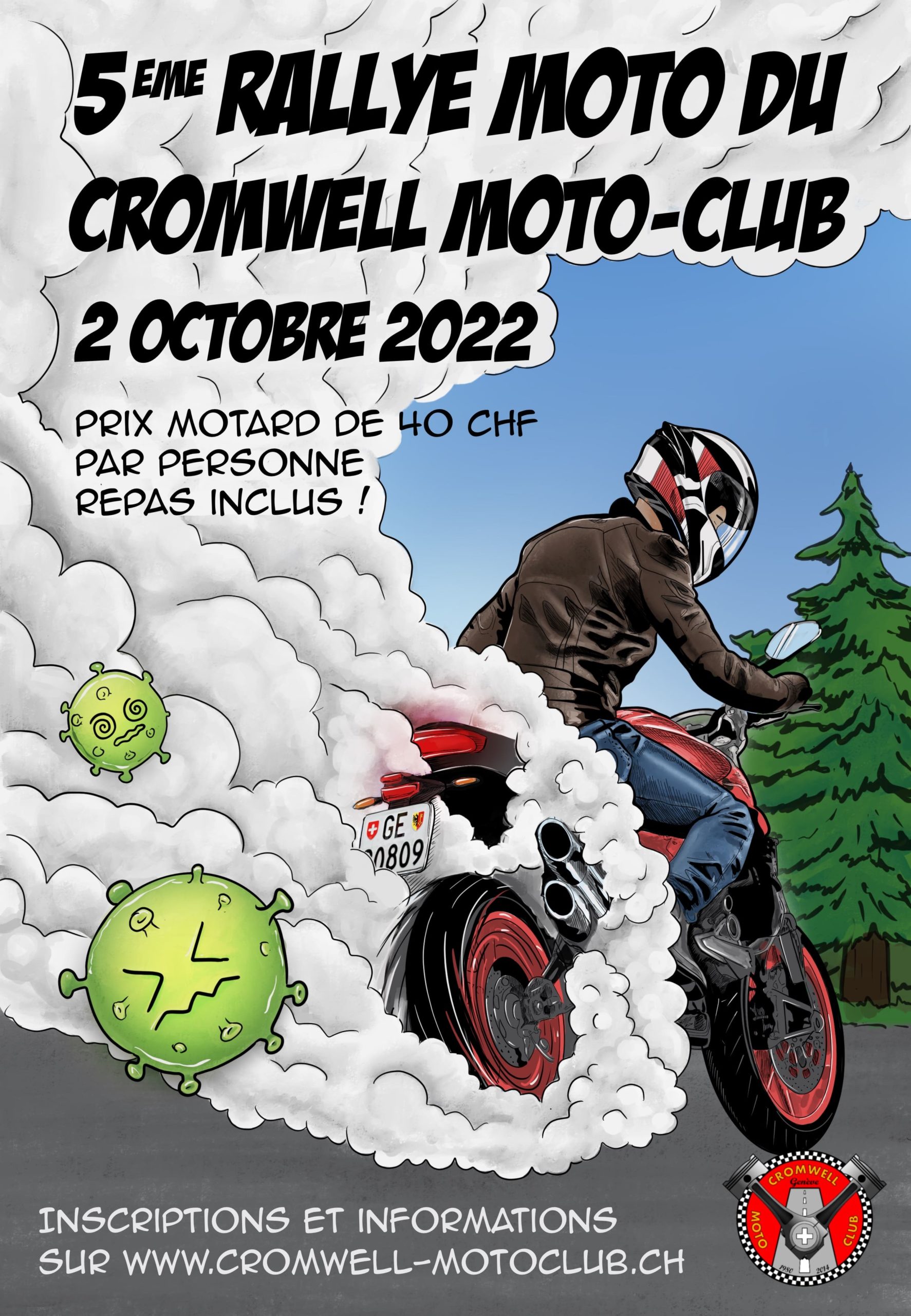 Flyer du rallye cromwell motoclub