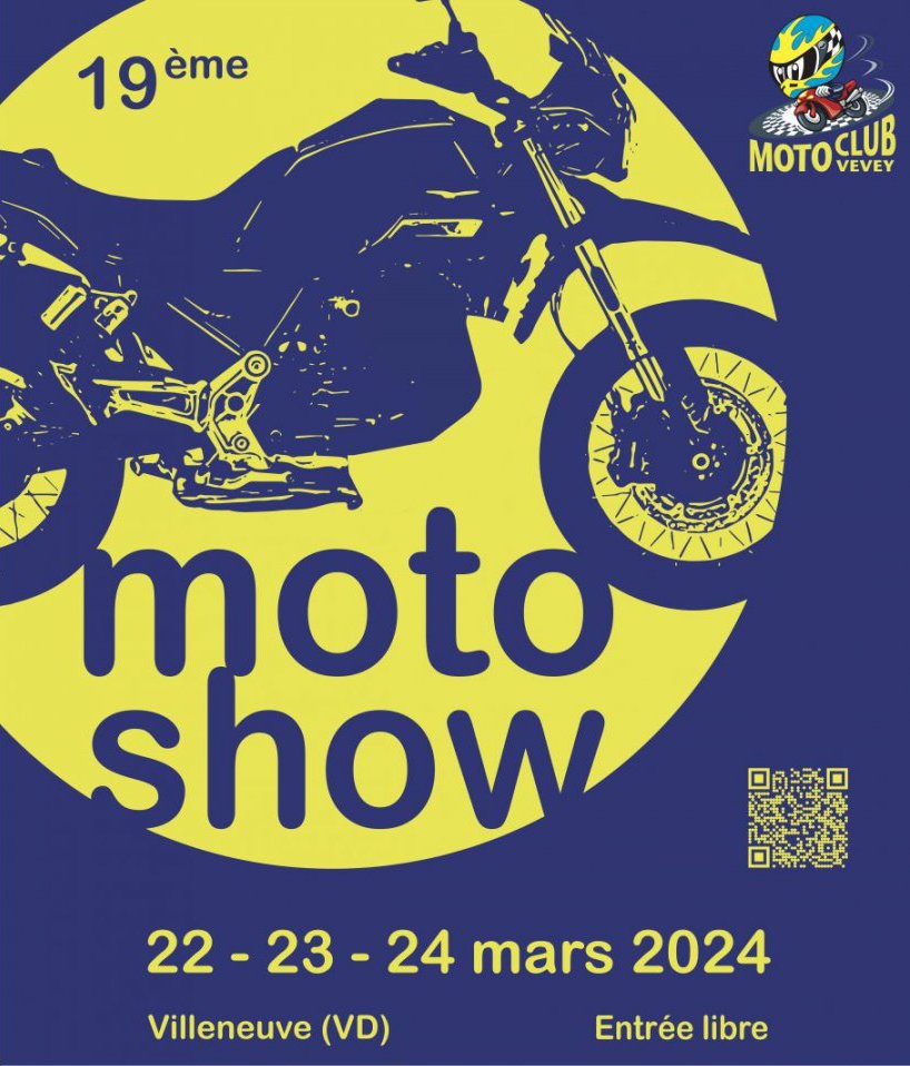 Affiche Moto show villeneuve club vevey 2024